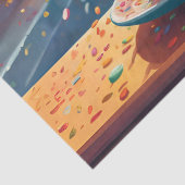 Cityscape Coffee Whimsy Seidenpapier (Detail)