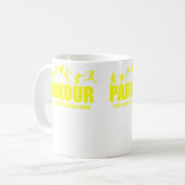 Cityscape Explorer Attire Parkour Clothing Kaffeetasse (Vorderseite Links)