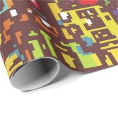 Cityscape hand drawn illustrationart,street,city,s geschenkpapier (Rolleneckpunkt)