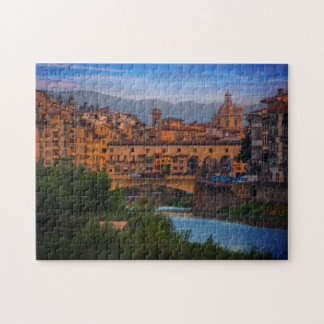 Cityscape Ponte Vecchio, Florenz, Toskana, Italien Puzzle