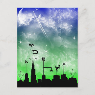 CityScape Postcard Postkarte