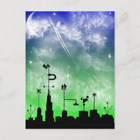 CityScape Postcard Postkarte (Vorderseite)
