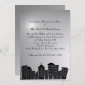Cityscape Probe Dinner Einladung (Vorne/Hinten)