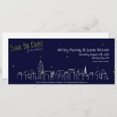 Cityscape Speichern Sie die Daten - Anpassbar! Save The Date (Vorne/Hinten)