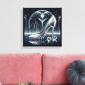 CityScape, Stilettos und Diamonds Leinwanddruck (Insitu (Wohnzimmer))