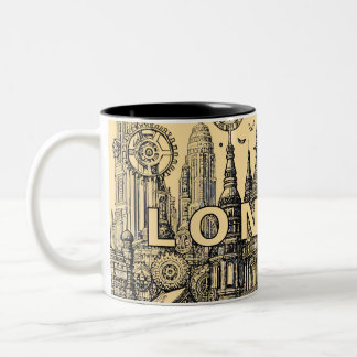CITYSCAPE VON LONDON ZWEIFARBIGE TASSE
