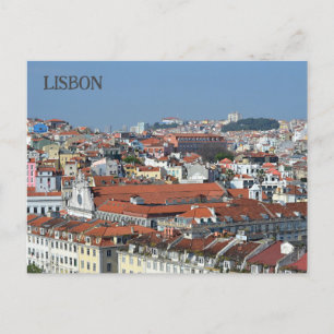 Cityview Lissabon Portugal Postkarte