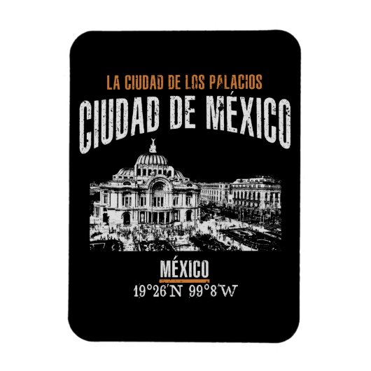 Ciudad de México Magnet (Vertikal)