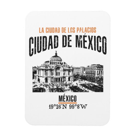Ciudad de México Magnet (Vertikal)