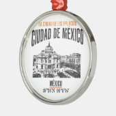 Ciudad de México Ornament Aus Metall (Links)
