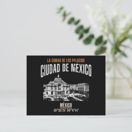 Ciudad de México Postkarte (Stehend Vorderseite)