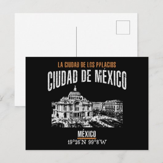 Ciudad de México Postkarte (Vorne/Hinten)