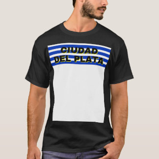 Ciudad del Plata in Uruguay Flaggenstreifen T-Shirt