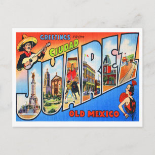 Ciudad Juarez Altes Mexiko Postkarte