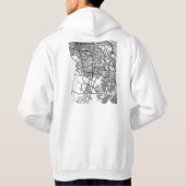 Ciudad Juárez Mexico Map Hoodie (Rückseite)