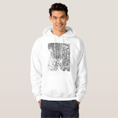 Ciudad Juárez Mexico Map Hoodie (Vorne ganz)
