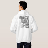 Ciudad Juárez Mexico Map Hoodie (Schwarz voll)