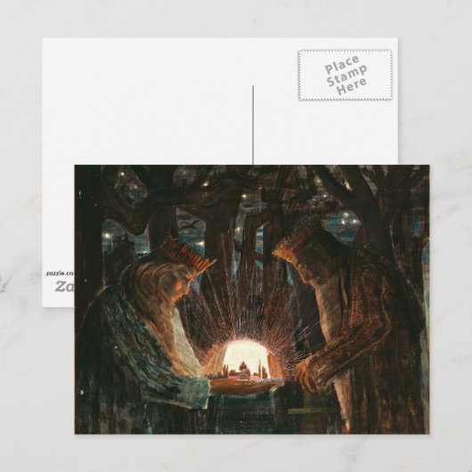 Ciurlionis - Könige Märchen Postkarte (Vorne/Hinten)