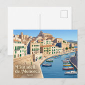 Ciutadella de Menorca Spanien Postkarte (Vorne/Hinten)