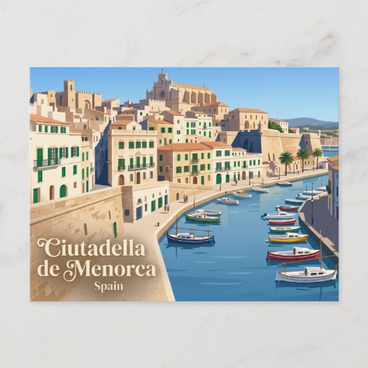 Ciutadella de Menorca Spanien Postkarte (Vorderseite)