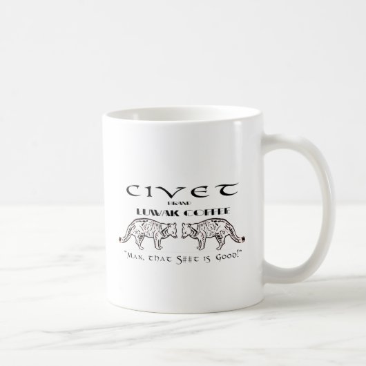 Civet-Marke Luwak Kaffee - bemannen Sie, dass S Kaffeetasse (Rechts)