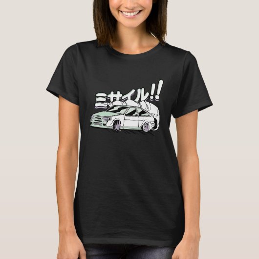 Civic EF Hatch Tuner Graphic Auto Racing Car Driv T-Shirt (Vorderseite)