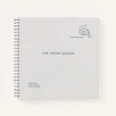 Civil Ceremony Courthouse Wedding Ledger Notizblock (Vorderseite)