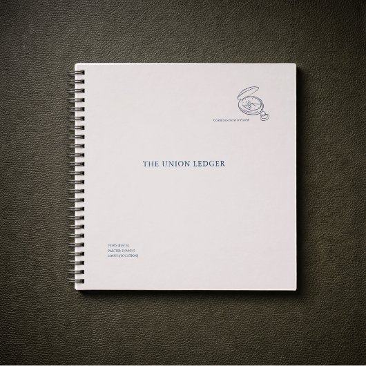 Civil Ceremony Courthouse Wedding Ledger Notizblock