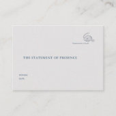 Civil Ceremony Courthouse Wedding Witness Begleitkarte (Vorderseite)