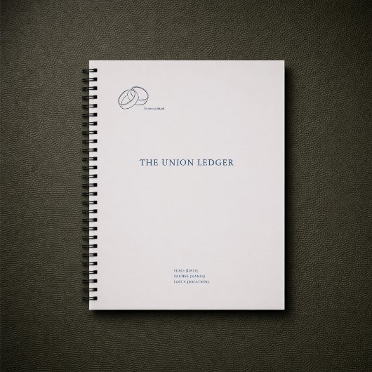 Civil Ceremony Journal Notebook–Registry Wedding Notizblock