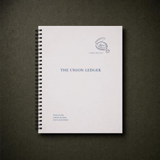 Civil Ceremony Non Traditional Planner Notizblock