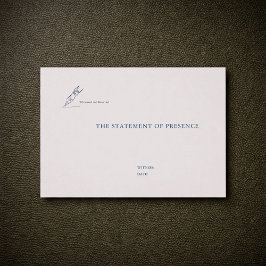 Civil Ceremony Non Traditional Wedding Witness  Visitenkarte