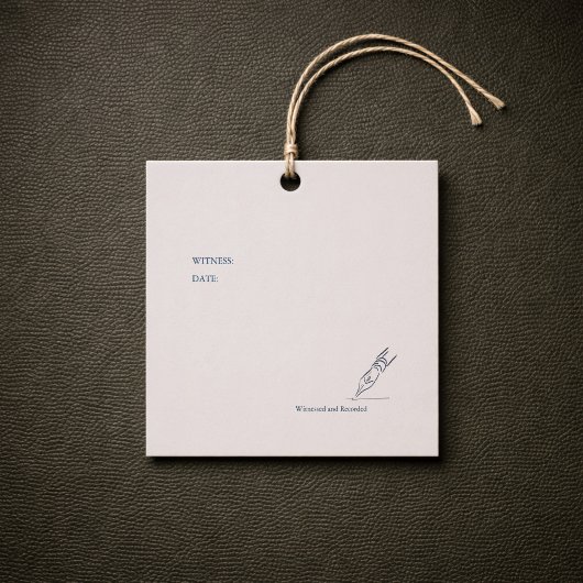 Civil Ceremony Registration  Geschenkanhänger