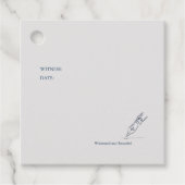 Civil Ceremony Registration  Geschenkanhänger (Vorderseite)