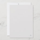 Civil Ceremony Registry Wedding Announcement Einladung (Rückseite)