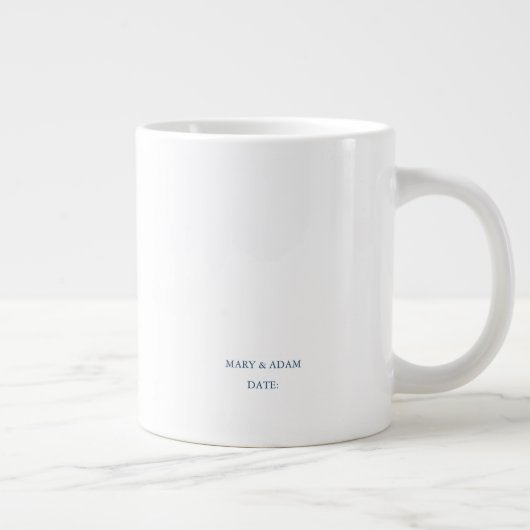 Civil Ceremony Registry Wedding Mug Gift Jumbo-Tasse (Rechts)