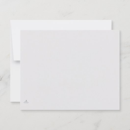 Civil ceremony registry Wedding Notecards  (Rückseite)