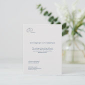 Civil Ceremony RSVP Card – Registry Wedding (Stehend Vorderseite)