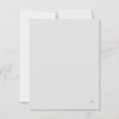 Civil Ceremony RSVP Card – Registry Wedding  Karte (Rückseite)