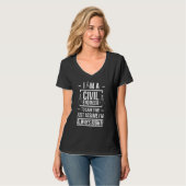 Civil Engineer Always Right Civil Engineering T-Shirt (Vorderseite Vollansicht)