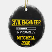 Civil Engineer In Progress Keramik Ornament (Links)