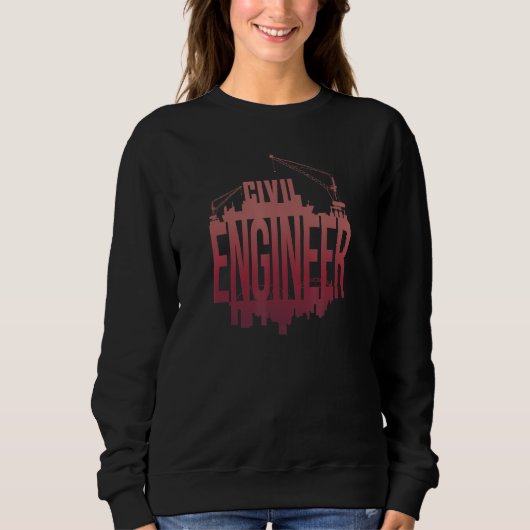 Civil Engineer Math Student Sweatshirt (Vorderseite)