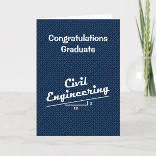 Civil Engineer Slope Graduation card Dankeskarte