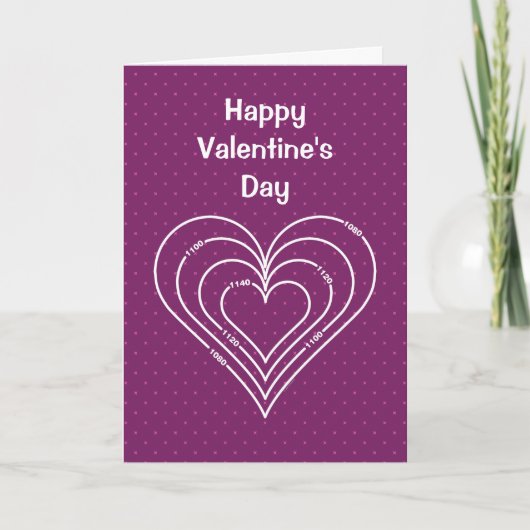 Civil Engineering Heart Valentine's Day card Dankeskarte (Vorderseite)