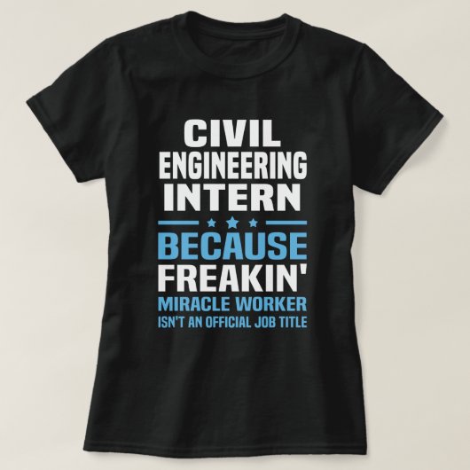 Civil Enginering Intern T-Shirt (Design vorne)