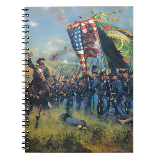 Civil War Union troops Irish Brigade Notizblock (Vorderseite)