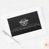 Civis Romanus Sum (CIVIS ROMANVS SVM) Rechteckiger Aufkleber (Umschlag)