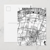 Cixi China Stadtplan Postkarte (Vorne/Hinten)