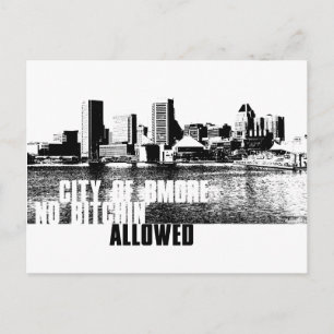 Ciy of Bmore NBA Postkarte