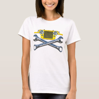 CJ2A ziemlich gelber flacher Fender T-Shirt